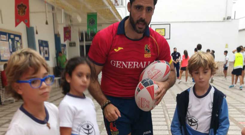 Jaime Nava llevó el GENERALI Get into Rugby a Écija