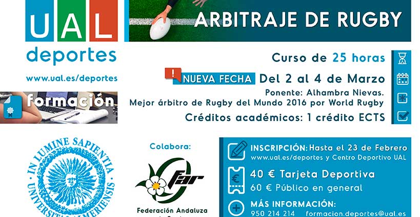 Iniciación al arbitraje de rugby en Almería