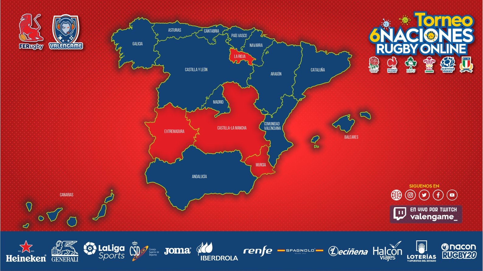 El rugby online lleva el balón oval a todos los rincones de España