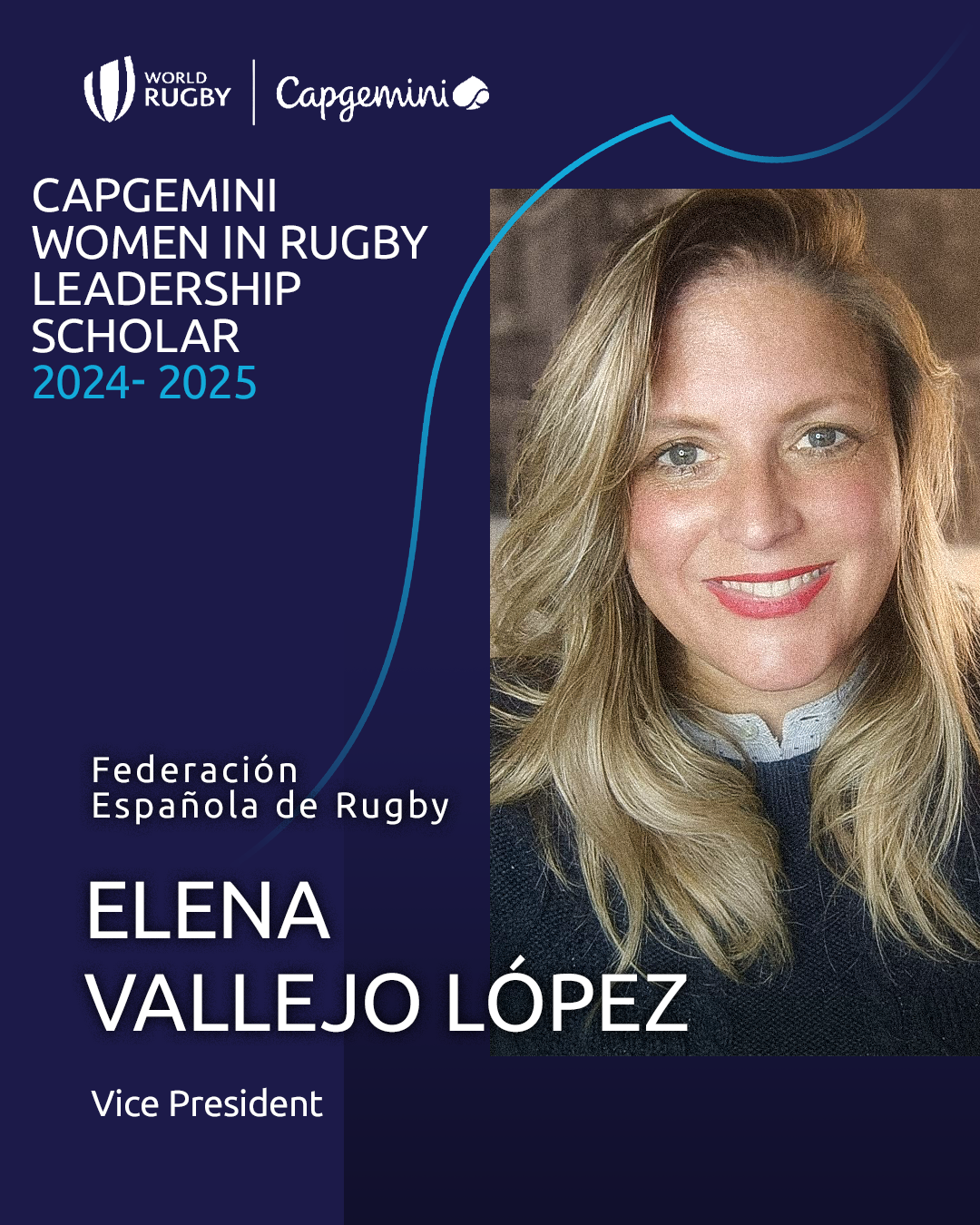 Elena Vallejo, elegida para el programa de liderazgo internacional Capgemini Women in Rugby