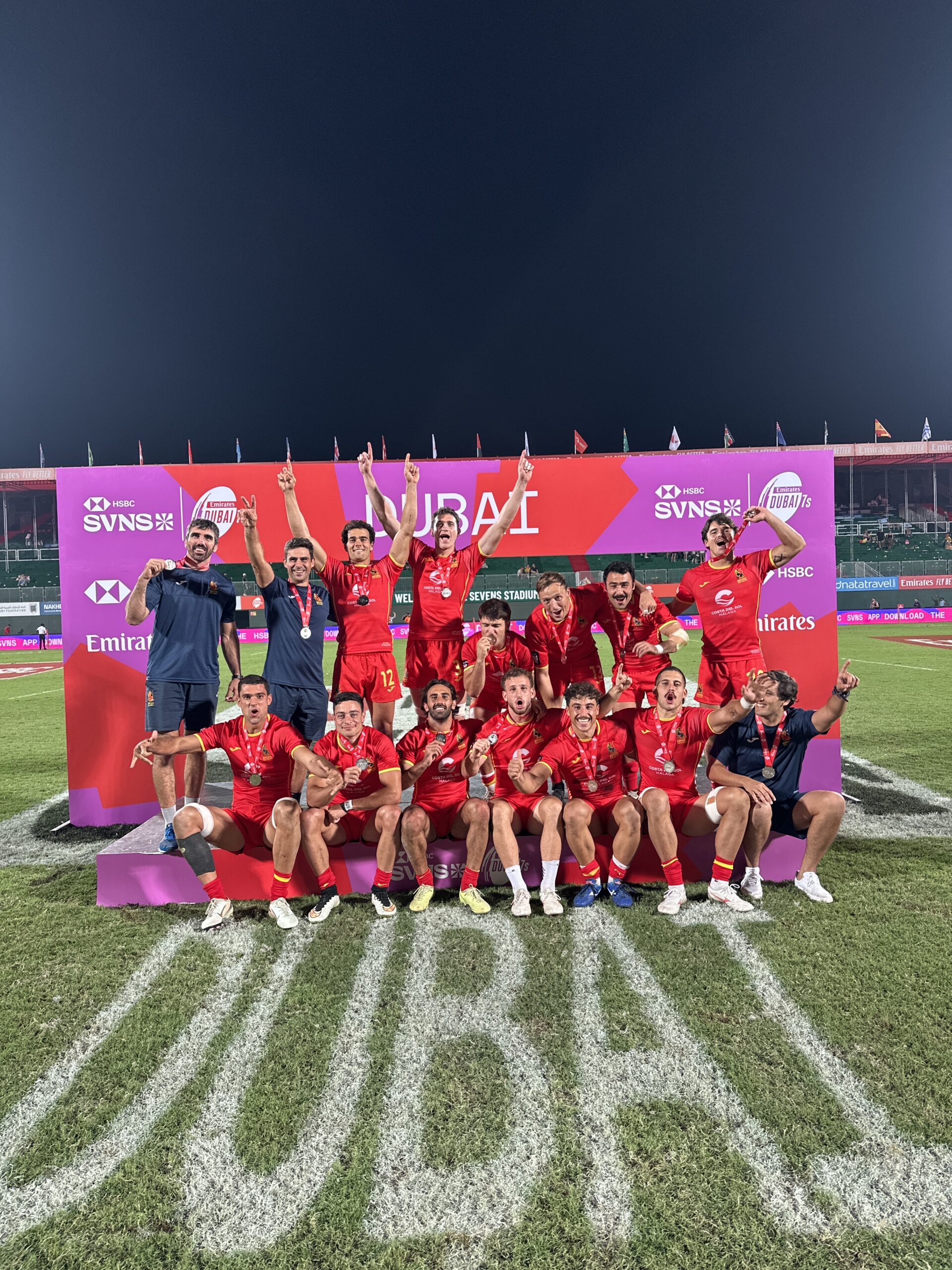 ¡Escribiendo la historia del rugby español! Plata para Los Leones7s en Dubai SVNS