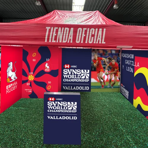 El espectáculo de las Series Mundiales de Rugby inicia su «conquista» de Castilla y León con un Roadshow universitario por las provincias