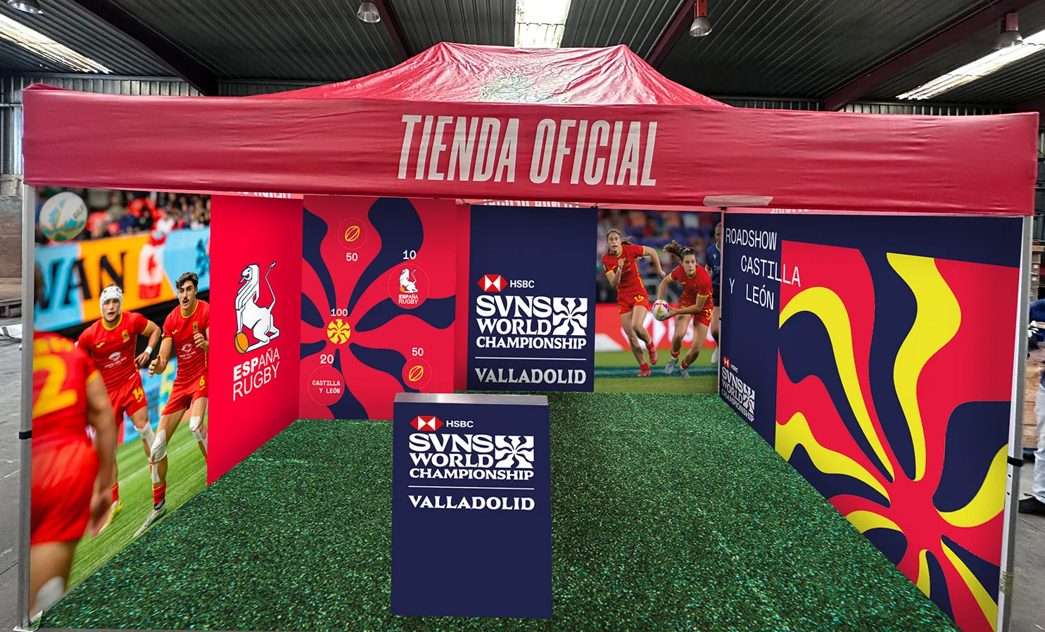 El espectáculo de las Series Mundiales de Rugby inicia su «conquista» de Castilla y León con un Roadshow universitario por las provincias