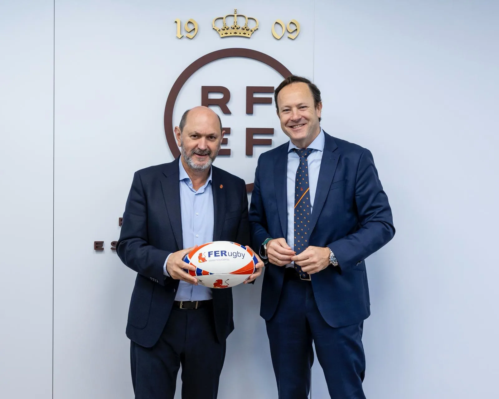 Rafael Louzán recibe al presidente de la Real Federación Española de Rugby