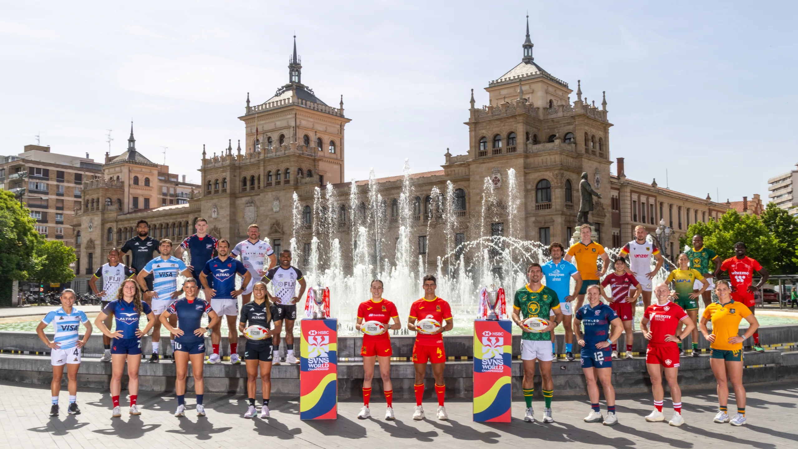 Los 24 capitanes de las HSBC SVNS convierten Valladolid en el epicentro mundial del rugby seven