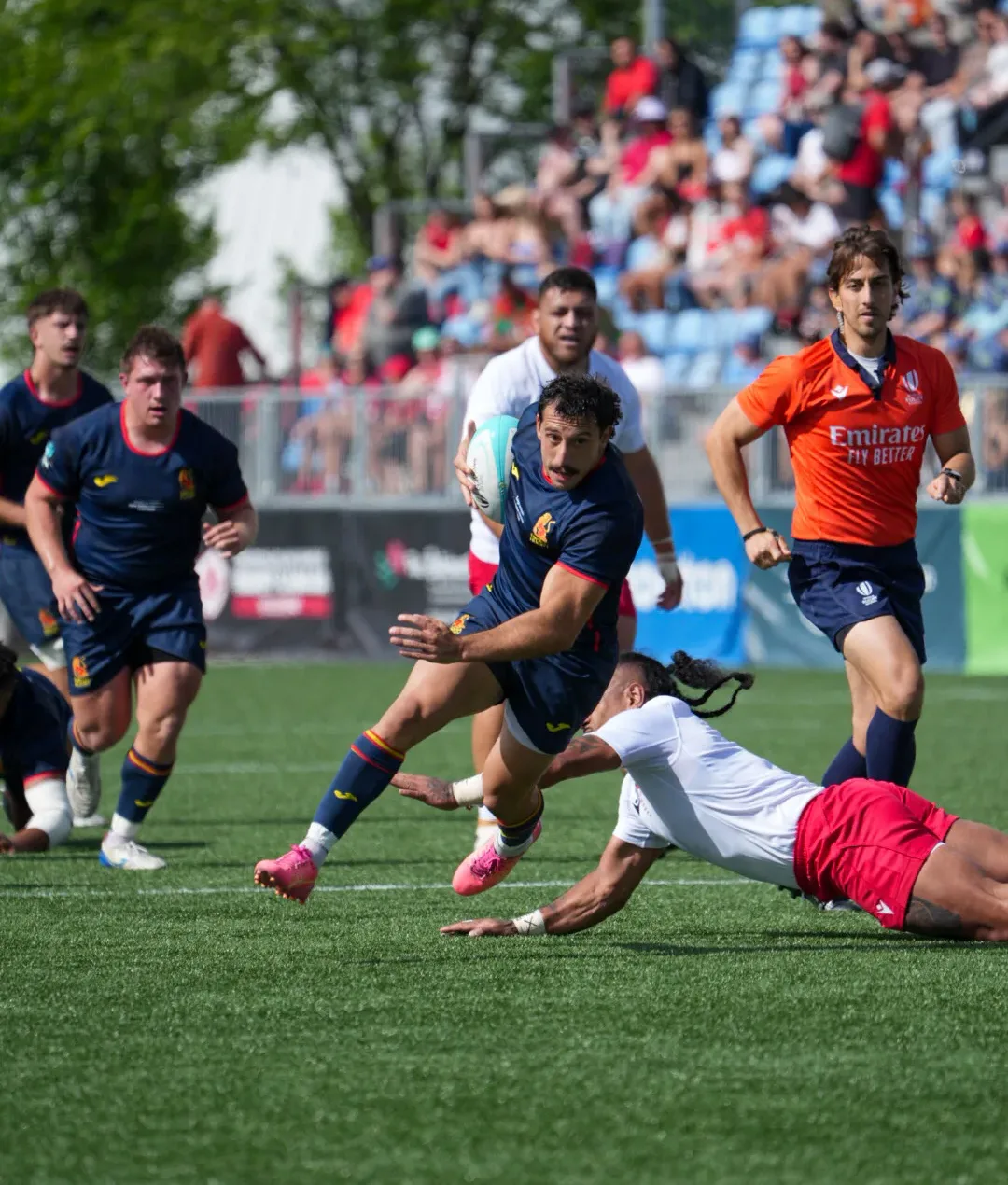 España supera a Tonga 19-32 en la segunda jornada de la Nations Cup